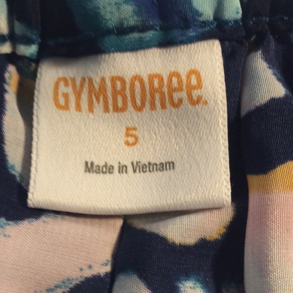 🌼 GYMBOREE 🌼 multi color Print Skirt w/ Sheer Blue Mesh Covering girls 5 - Picture 2 of 13